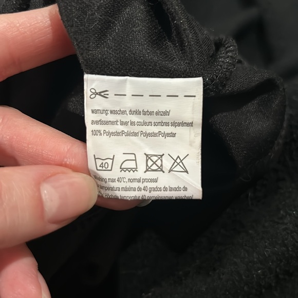 Black Mini Skirt Size Small Faux Suede Button Down - Picture 6 of 6